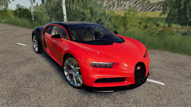 Мод Bugatti Chiron Sport v2.0 для FS19 (1.3.x)