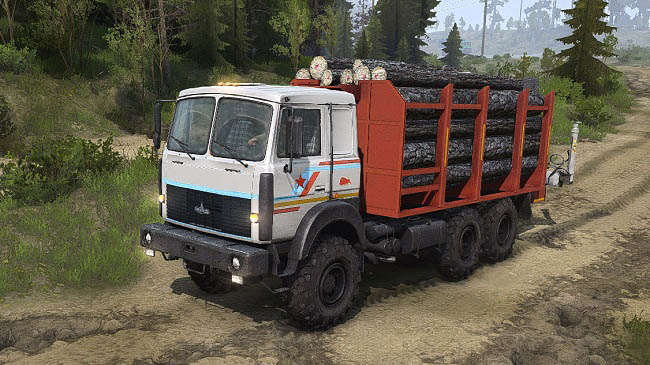 Мод грузовик МАЗ 6317 v1.1 для Spintires: MudRunner