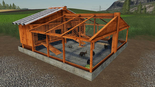 Мод Placeable Hare Stable v1.0 для FS19 (1.3.x)