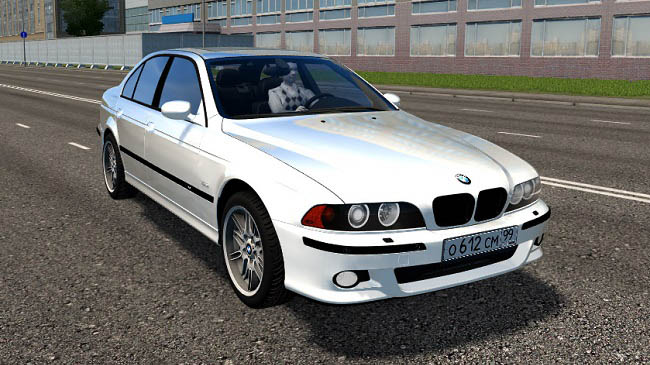 Мод BMW M5 E39 White для City Car Driving (1.5.9.2)