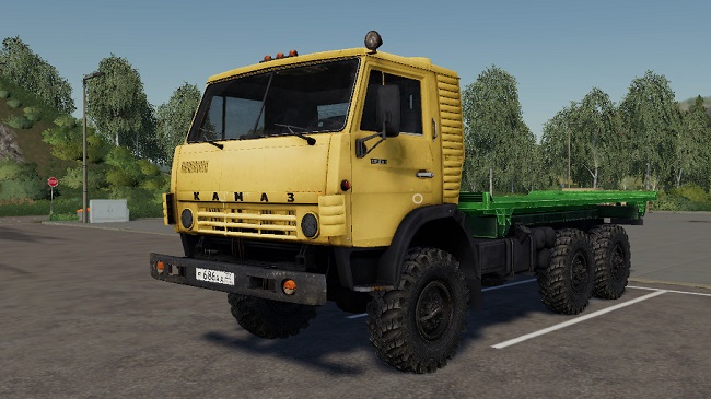 Мод КамАЗ-4310 Flat v1.1.0.0 для Farming Simulator 2019 (1.3.x)