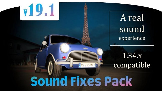 Звуковой мод Sound Fixes Pack v19.10 для ETS 2 (1.34.x)