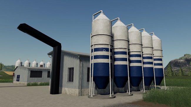 Мод Placeable Pig Feed Mixing Plant with level indicators v1.0.3.0 для FS19 (1.3.x)