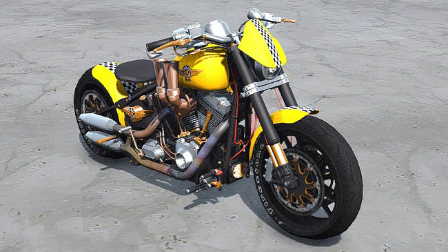 Мод Harley Davidson Fat Boy v1.0 для ST: MudRunner