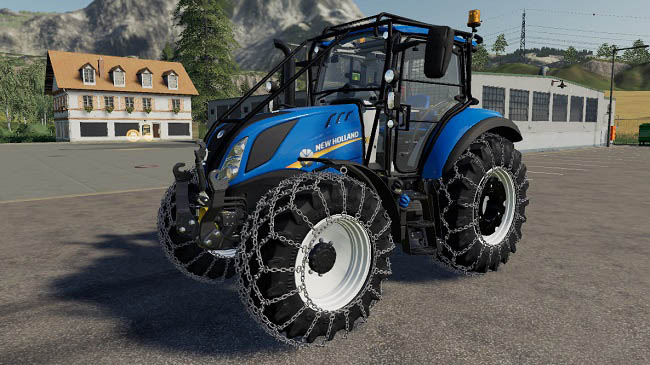 Мод New holland T5 with Forestry Upgrade v1.0 для FS19 (1.3.x)