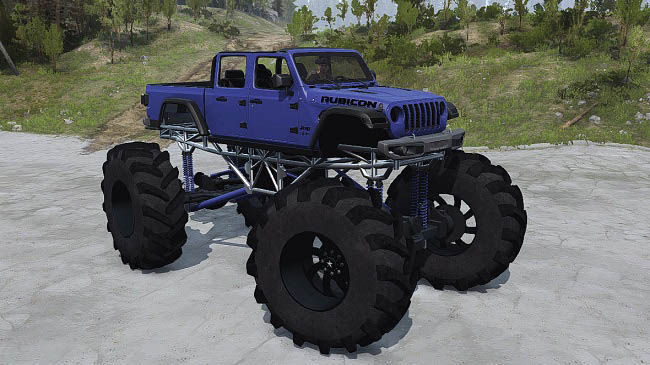 Мод 2020 Jeep Gladiator Mega v1.0 для Spintires: MudRunner