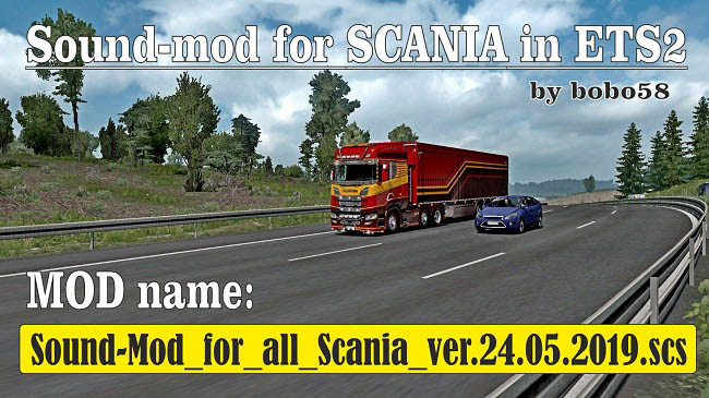 Мод Sound mod for Scania для ETS2 (1.34.x)