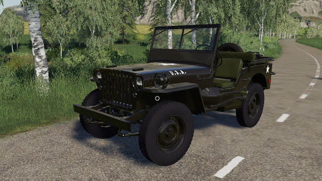Мод 1945 Willys Jeep v1.0 для FS19 (1.3.x)
