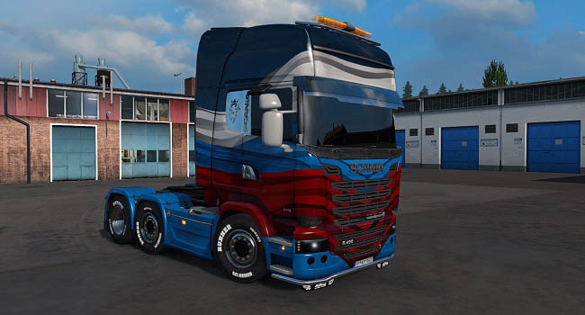 Мод Scania 2009 Tinted glass для ETS 2 (1.34.x-1.35.x)