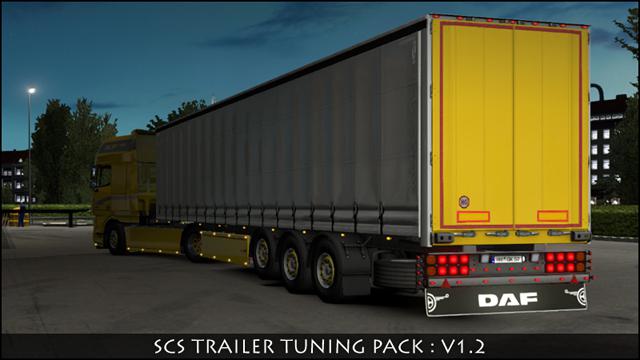 SCS Trailer Tuning Pack v1.9 для Euro Truck Simulator 2 (1.48.x)