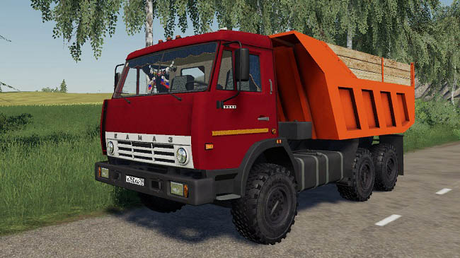Мод грузовик Камаз 55111 Совок + Прицеп v2.0.0.0 для FS19 (1.7.x)