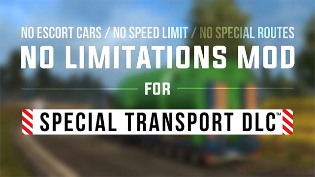 Мод Без ограничений для специального транспорта v1.0 для ETS 2 (1.35.x)