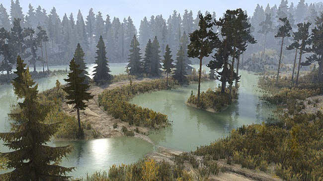 Карта "Там где Озеро" для ST: MudRunner