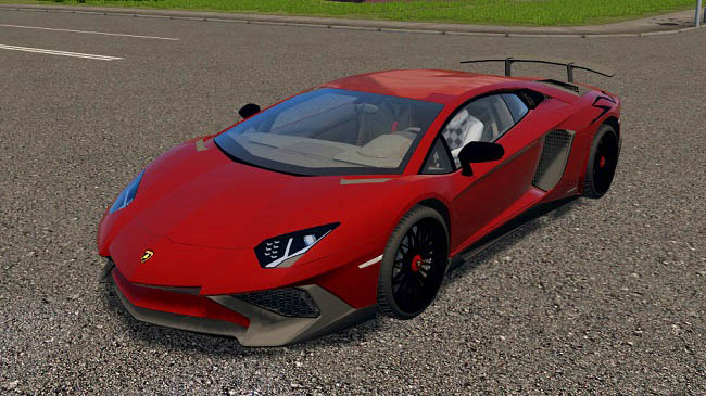 Мод 2015 Lamborghini Aventador SuperVeloce Coupe для City Car Driving (1.5.9.2)