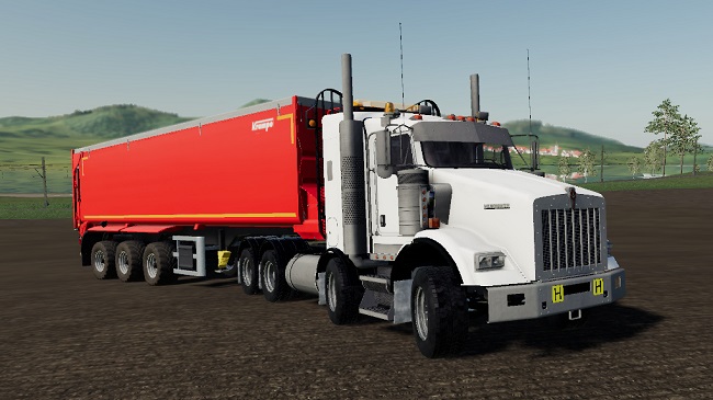 Мод Kenworth T800B TwinSteer v1.0 для FS19 (1.4.x)