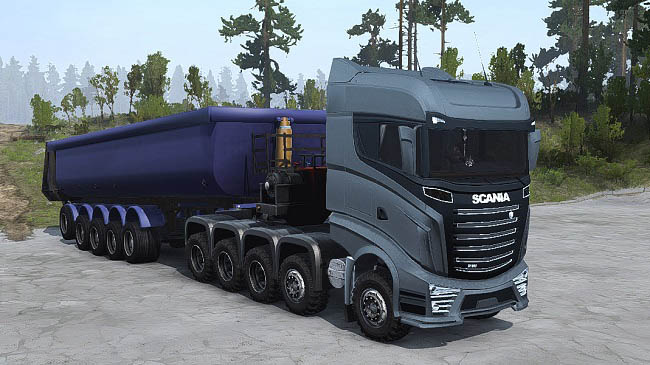 Мод Scania R1000 Concept v2.1 для Spintires: MudRunner