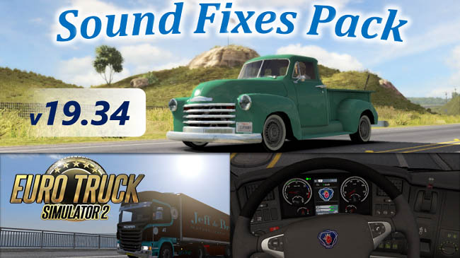 Звуковой мод Sound Fixes Pack v19.34 для ETS 2 (1.35.x)