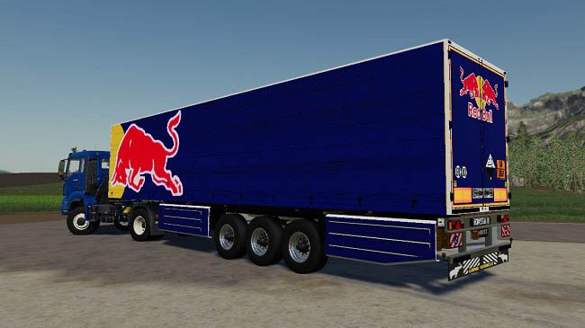 Мод Schmitz Cargo Red Bull v1.0 для FS19 (1.4.x)