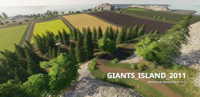Карта Giants Island 2011 MP v1.0 для FS19 (1.4.x)