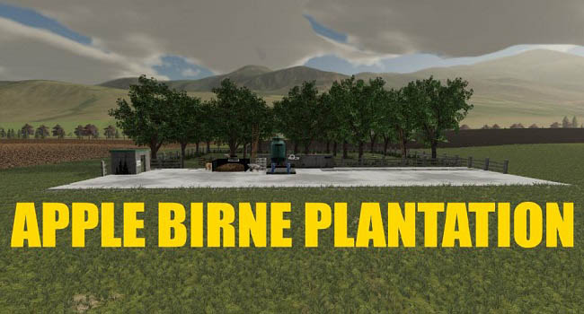 Мод Apple Birne Plantation v1.1 для FS19 (1.7.x)