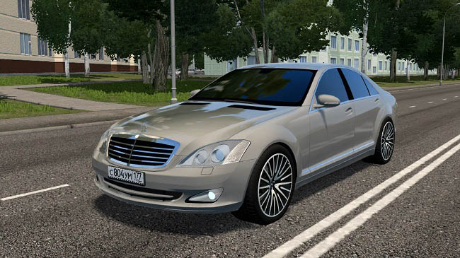 Мод Mercedes-Benz S320 CDi W221 для City Car Driving (1.5.9.2)