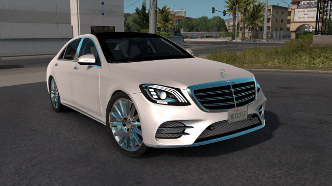 Мод Mercedes-Benz S400d 4matic 2019 v1.0 для ATS (1.35.x)