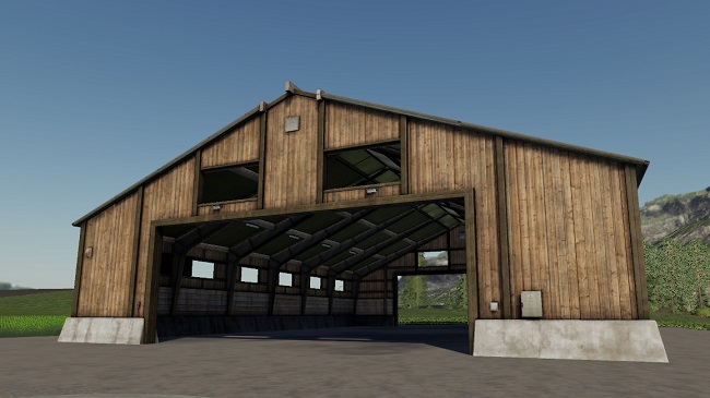 Мод Placeable Vehicle Shed Large v1.0 для FS19 (1.4.x)