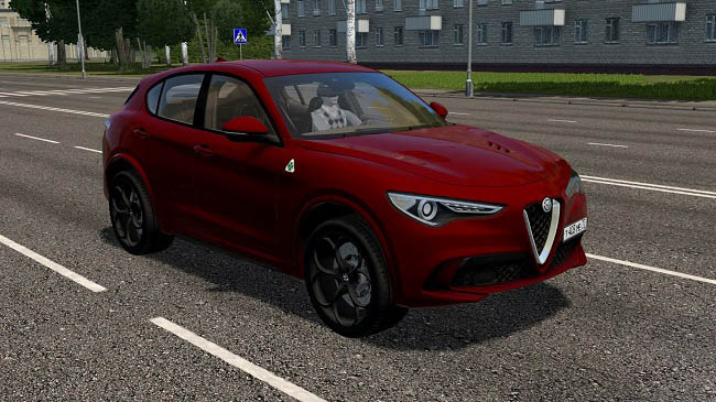 Мод 2018 Alfa Romeo Stelvio Quadrifoglio для City Car Driving (1.5.9)