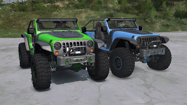 Мод 2017 Jeep Trailcat Rebuild для Spintires: MudRunner