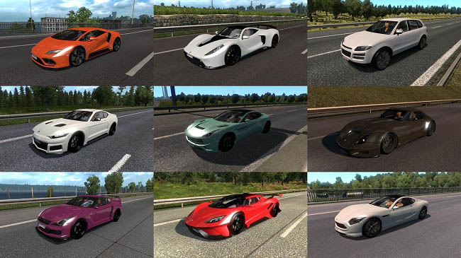 Мод GTA V Traffic Pack v4.5 для Euro Truck Simulator 2 (1.46.x)