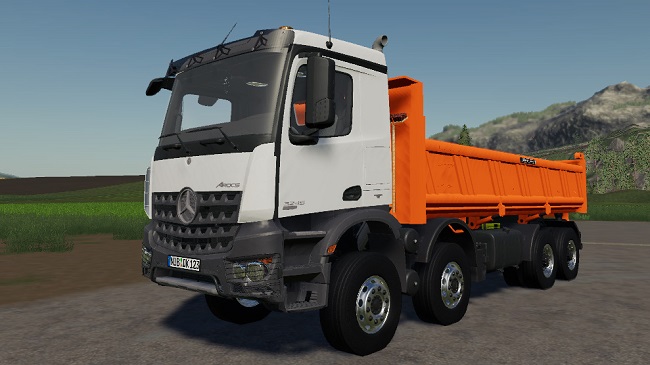 Мод Mercedes-Benz Arocs 8X4 v1.0 для FS19 (1.5.x)