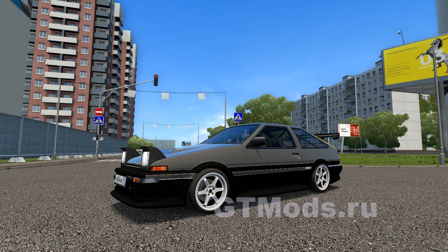 Моды на Сити кар драйвинг 1.5.9.2 Toyota Sprinter Trueno 1983. City car Driving как дрифтить.