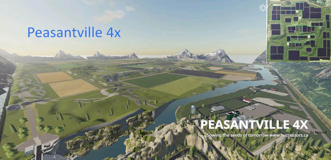 Карта Peasantville 4x v1.1 для FS19 (1.5.x)