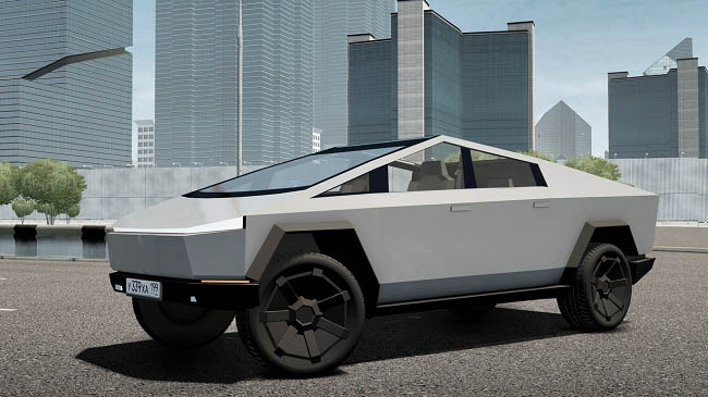 Мод 2021 Tesla Cybertruck для City Car Driving (1.5.9)