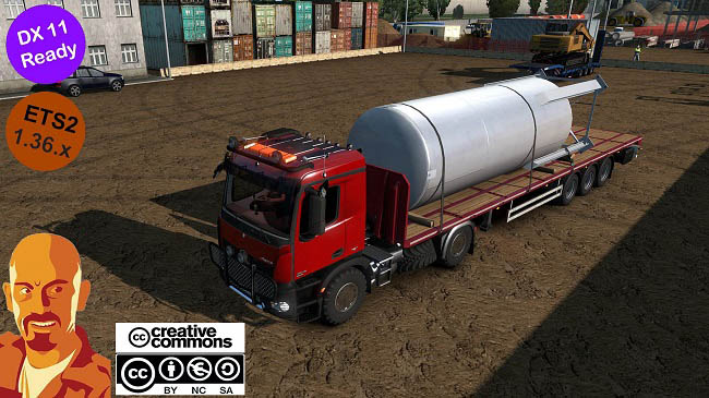 Мод Mercedes-Benz Arocs Agrar для Euro Truck Simulator 2 (1.36.x)