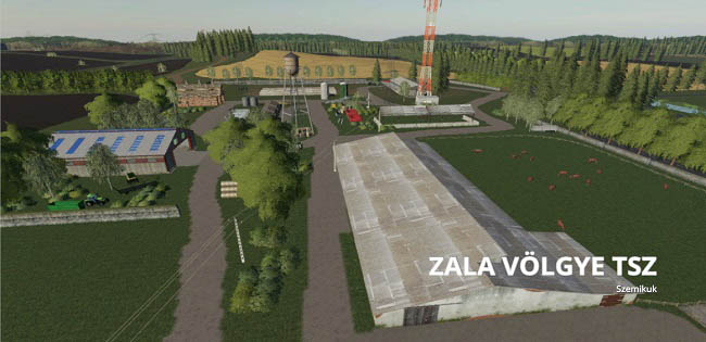 Карта Zala Volgye Tsz v1.0.0.0 для FS19 (1.5.x)