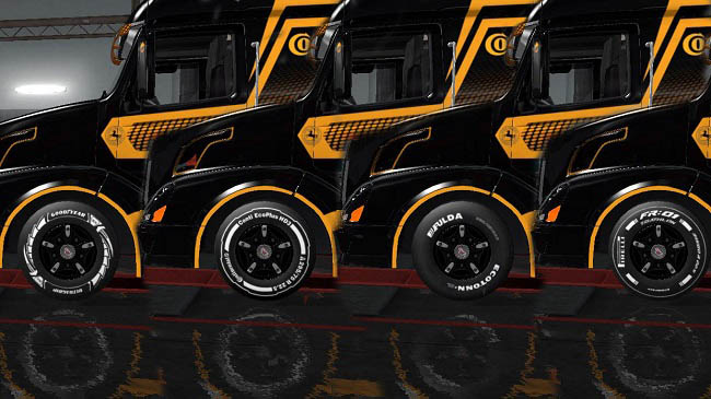 Мод Tire pack for all trucks and trailers v4.5 для ETS 2 (1.36.x)