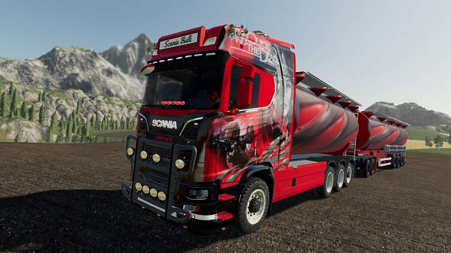 Мод Scania bulk and trailer v1.0 для FS19 (1.5.x)