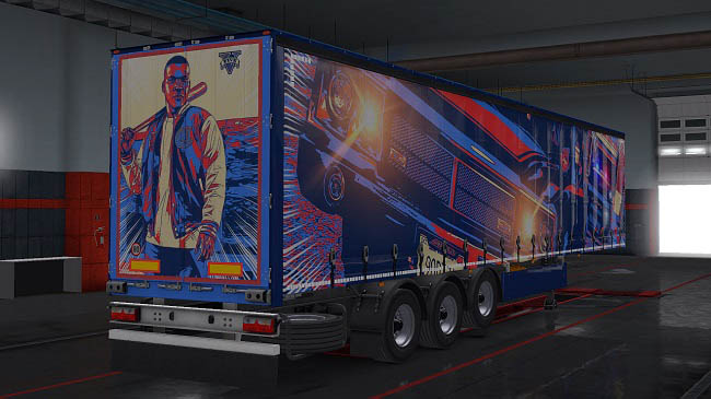 Мод Abstract Trailer Skins для Euro truck simulator 2 (1.36.x)