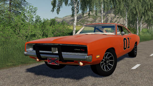 Мод 1969 Dodge Charger General Lee v1.0 для FS19 (1.5.x)