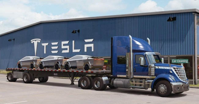 Мод Tesla Trucks Cargo v1.0 для ATS (1.36.x)