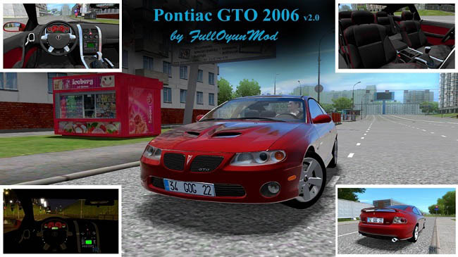 Мод Pontiac GTO 2006 для City Car Driving (1.5.9.2)