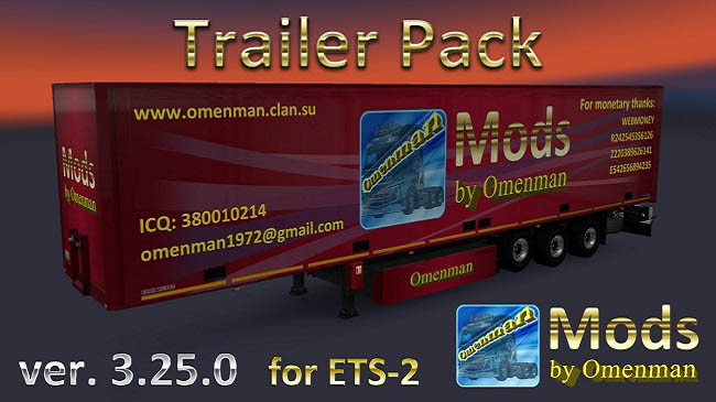 Мод Trailer Pack by Omenman v3.25.0 для ETS 2 (1.36.x)