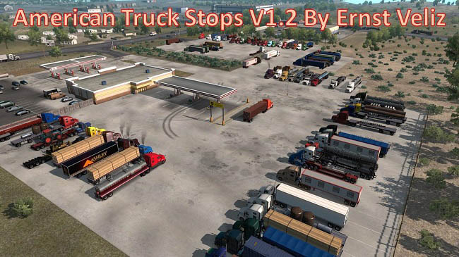 Мод American Truck Stops v1.0 By Ernst Veliz