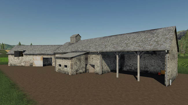 Мод Old Stone Barn Placeable v1.1 для FS19 (1.5.x)