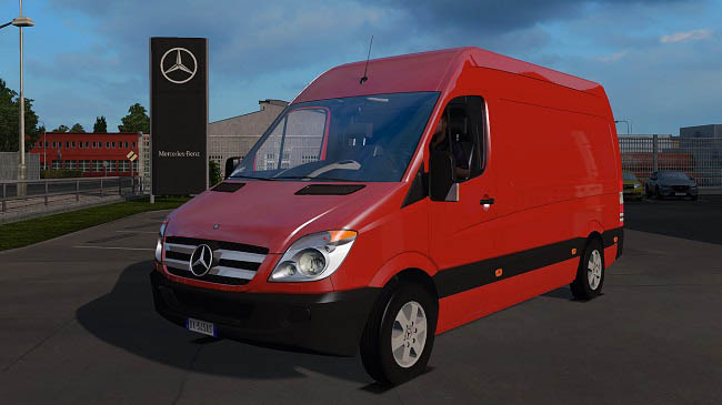 Мод Mercedes Sprinter 2009 v1.8 для ETS 2 (1.36.x)