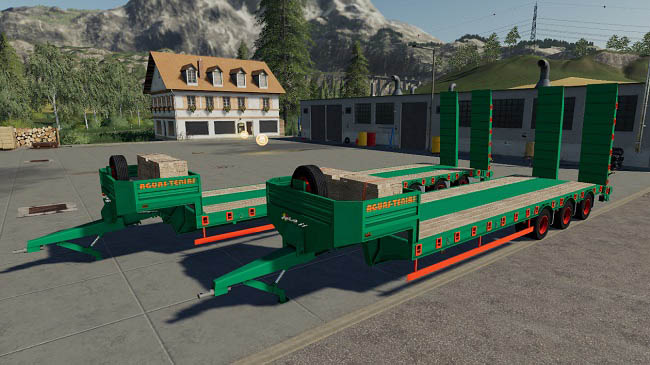 Мод Aguas Tenias Gondola Trailer v1.0.0.0 для FS19 (1.5.x)