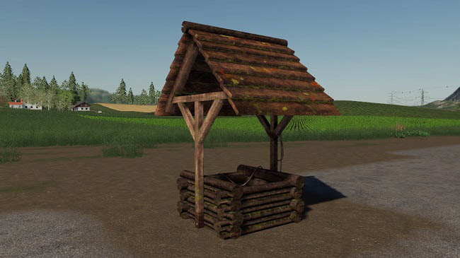 Мод Placeable Woodenfountain v1.0.0.0 для FS19 (1.5.x)