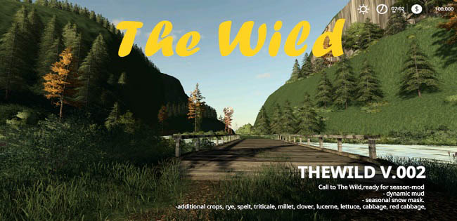 Карта The Wild v005 для FS19 (1.5.x)