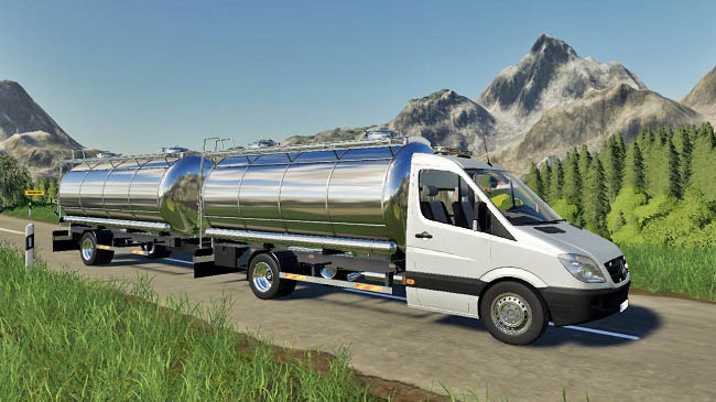 Мод Mercedes Sprinter Tanker v1.0 для FS19 (1.5.x)